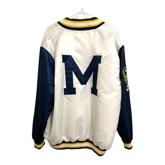 Rare University of Michigan Ty Mopkins Mr Alans Authentic Starter Jacket 3XL - Picture 5 of 6